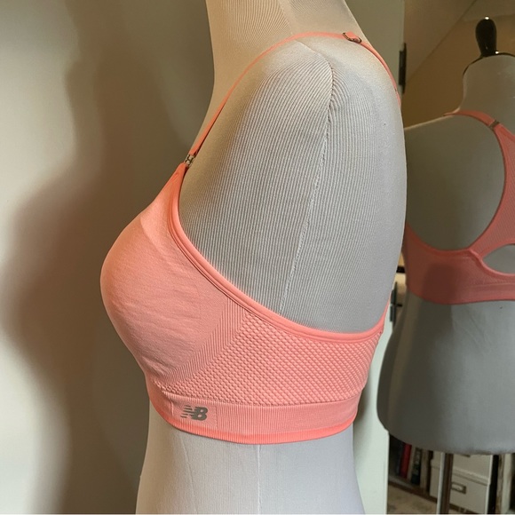 New Balance Medium Pink Sports Bra - Picture 2 of 4